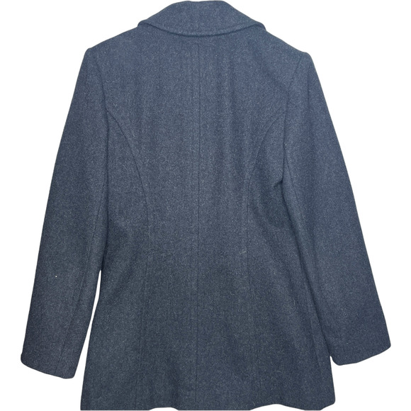 Jason Kole 100% Wool Gray Double Breasted Peacoat Jacket Women's Size Small - Picture 3 of 7